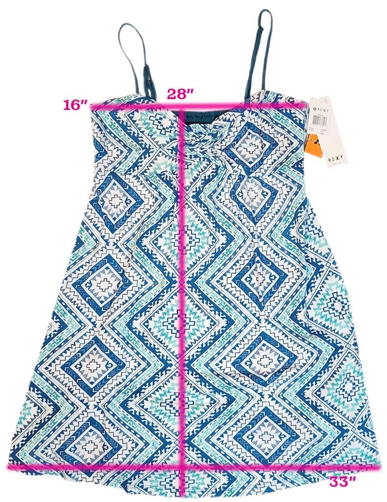Nwt ROXY Juniors Large TWINSIES STRAP DRESS Beach Coverup Summer