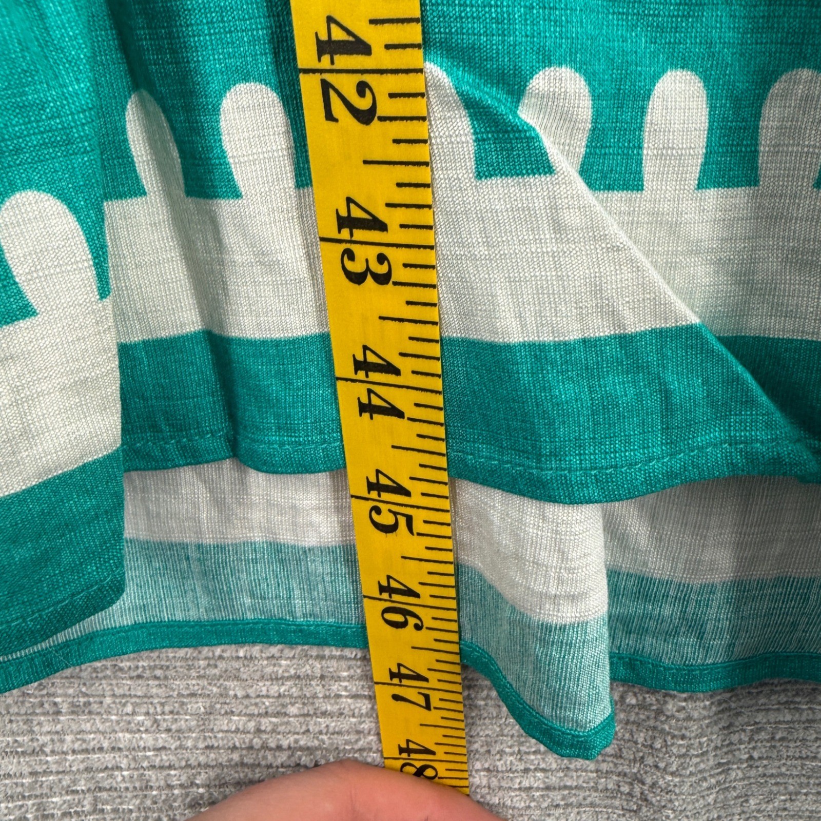 Umgee Dress Sz M Teal White Midi Damask Ikat Ruffle Sleeve Empire Waist Boho
