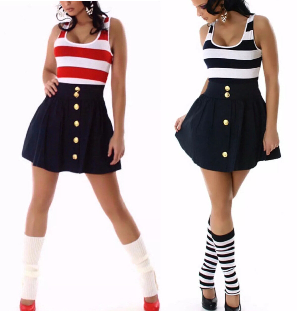 RED & WHITE & BLUE DRESS ___ Sizes: XS – M