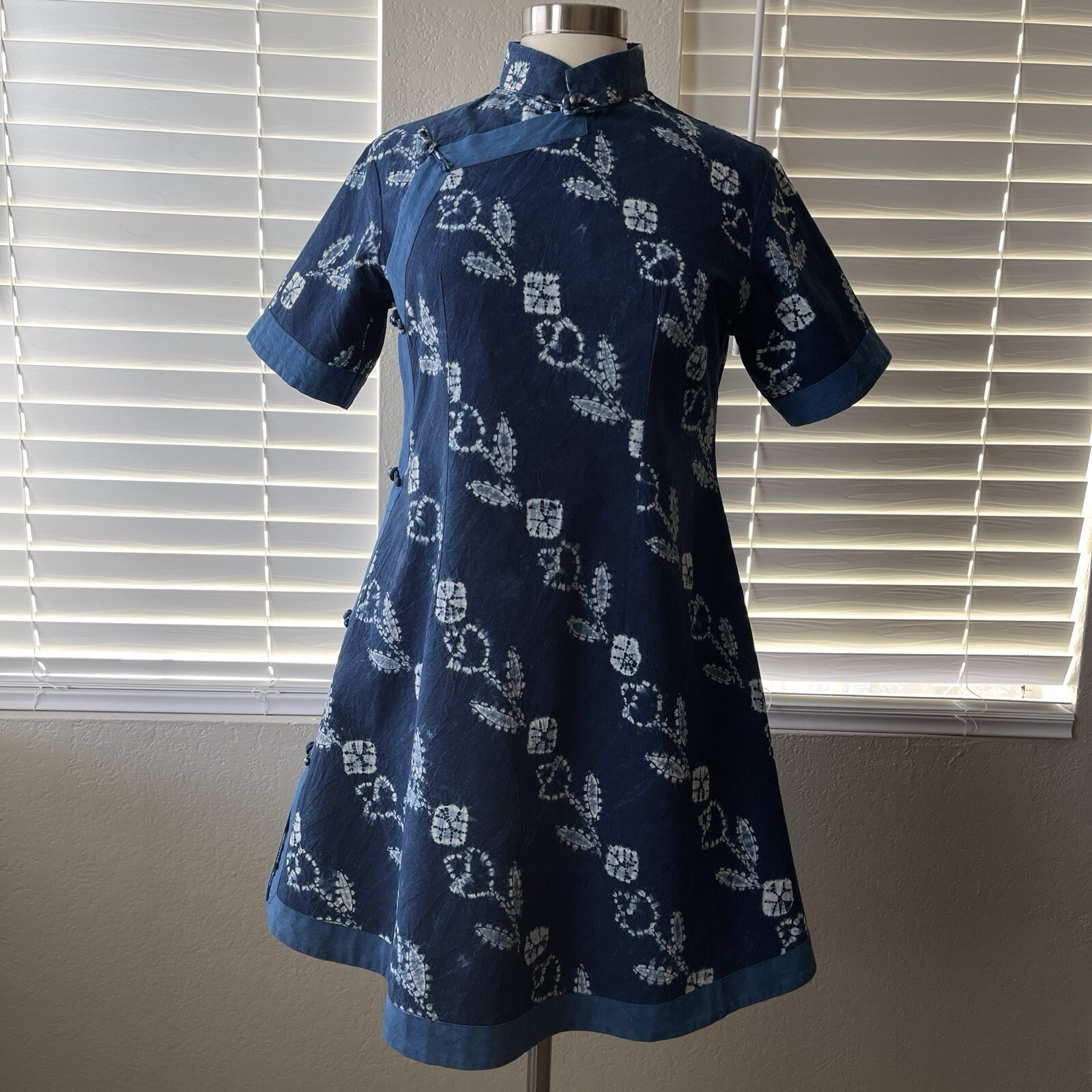 Heaven Handcrafted Chinese Tie-Dye Qipao Dress Cheongsam Size: S | Traditional C