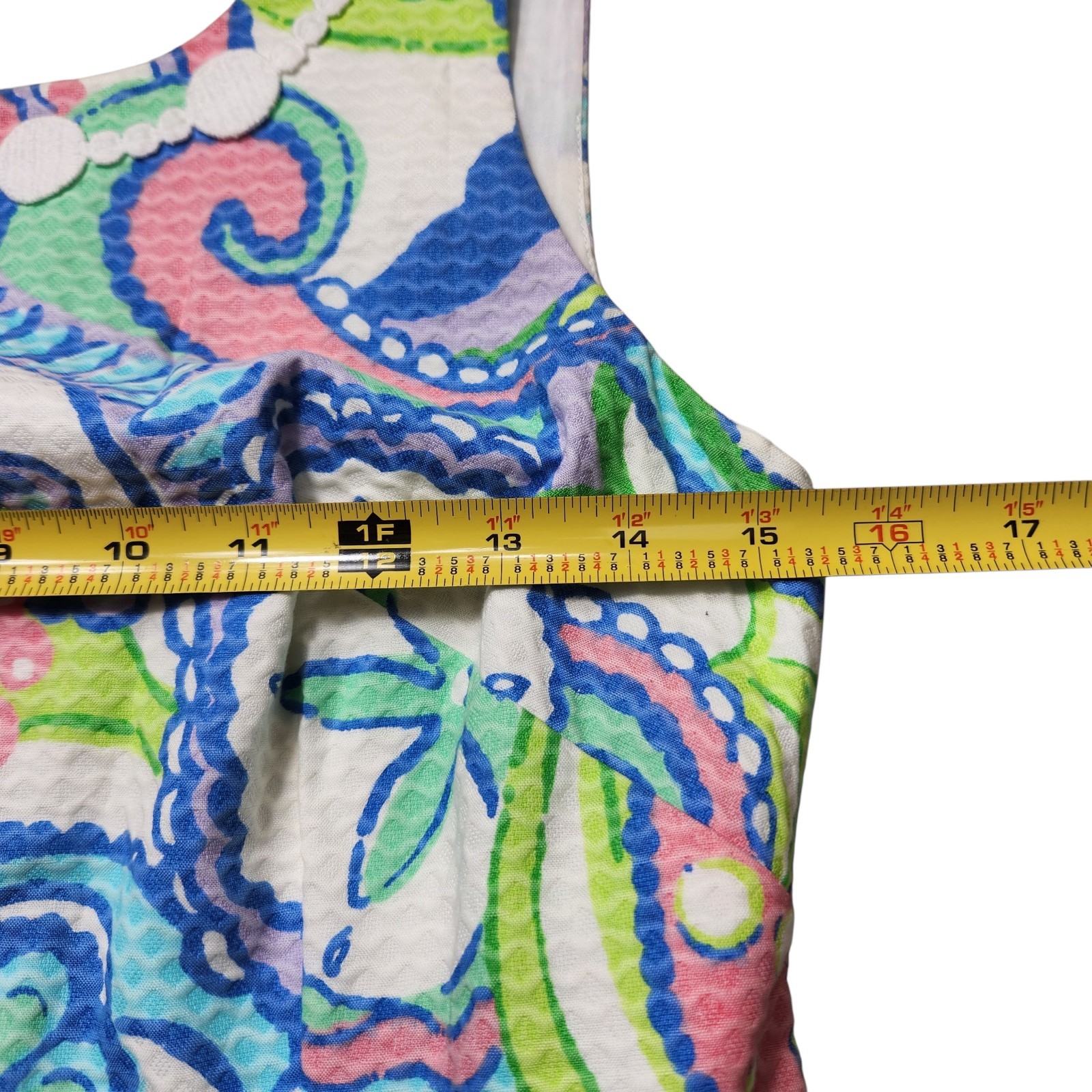 New With Tags Lilly Pulitzer Size 4 Delia Shift Muni Dress Bows Beachy Paisley