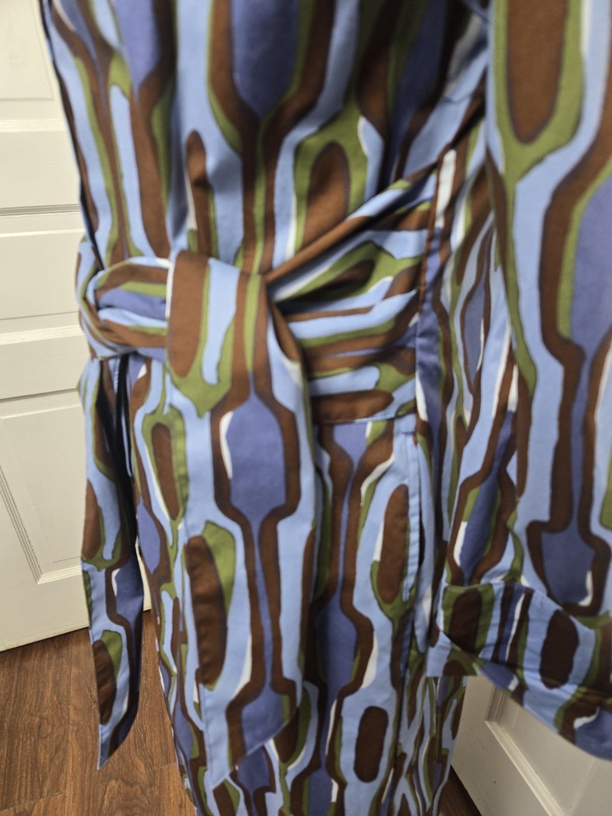 J. McLaughlin Orla Dress Size Small Blue, Brown And Green