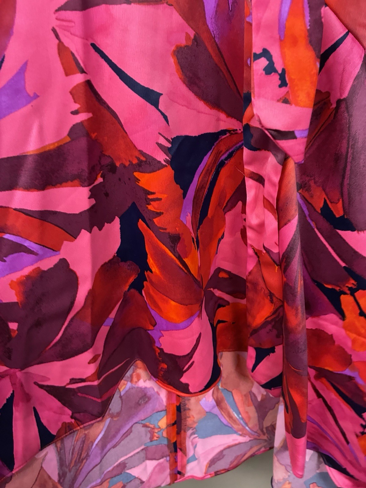 London Times Leaf Print Abstract Hem Fit n Flare Dress 10