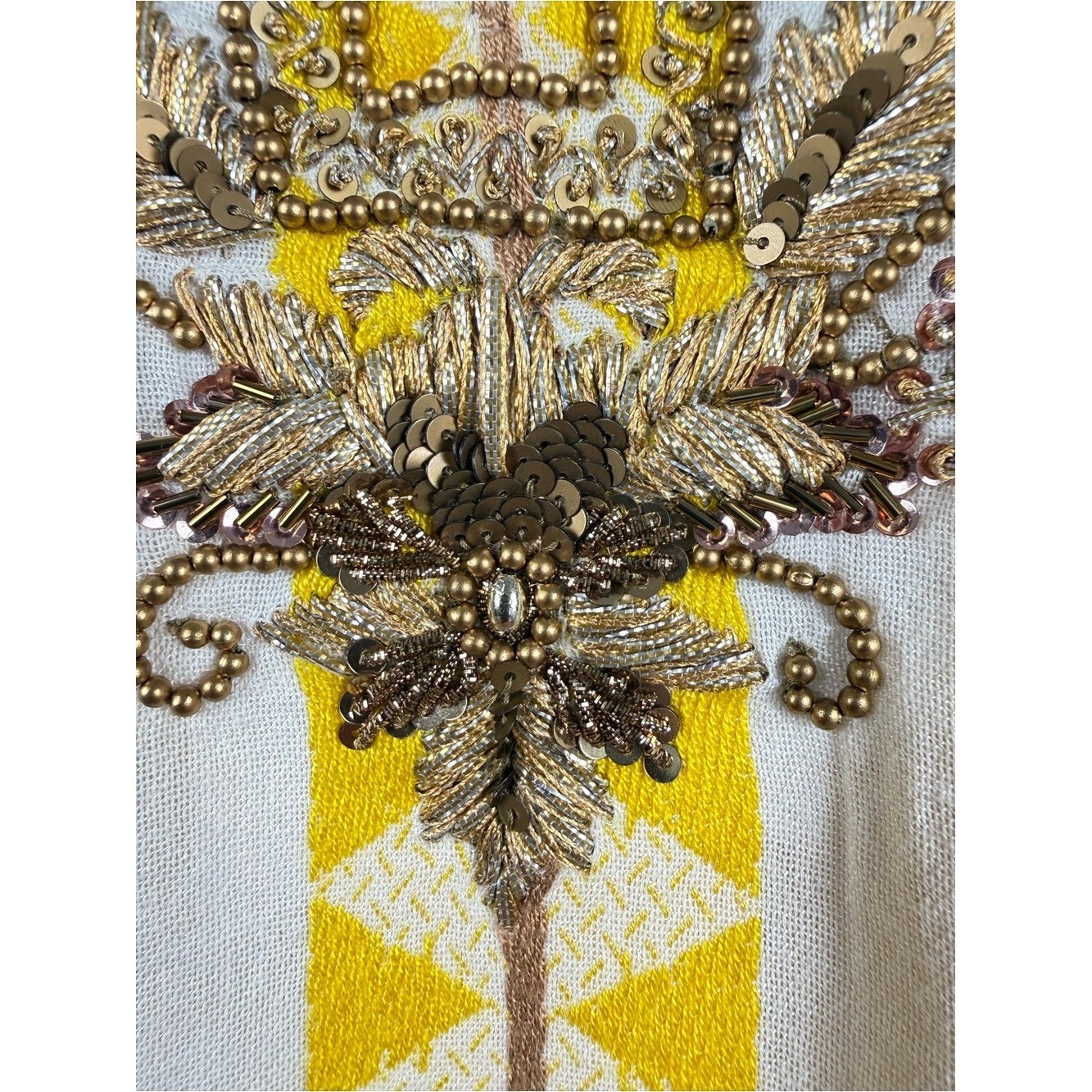 Soft Surroundings | Embellished Boho Tunic Dress | Petite Small