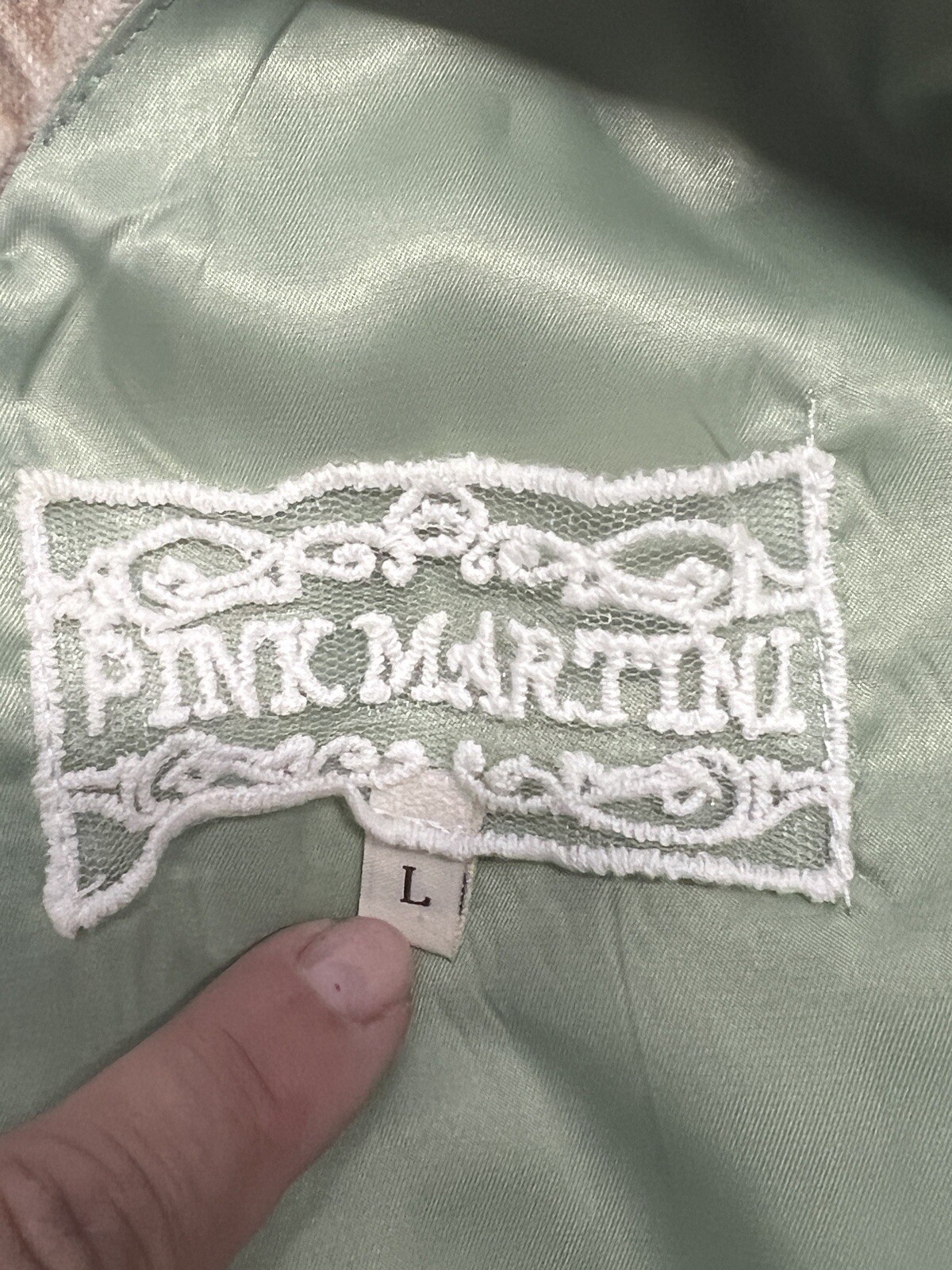 Pink Martini Wool Blend Classic Mini Cottagecore Dress Sz. Large
