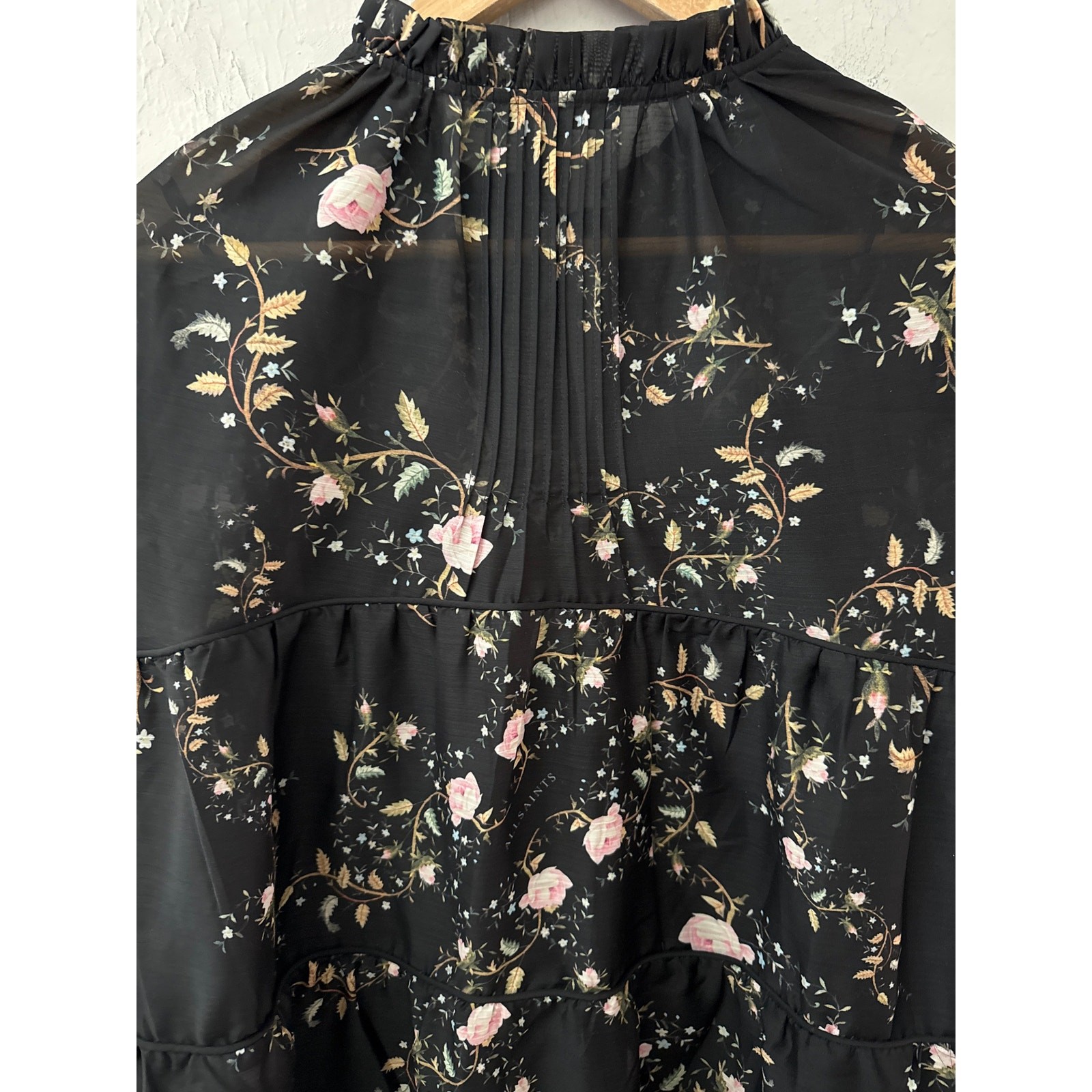 All Saints Mindy Oversized Oto Mini Dress Black Size 8