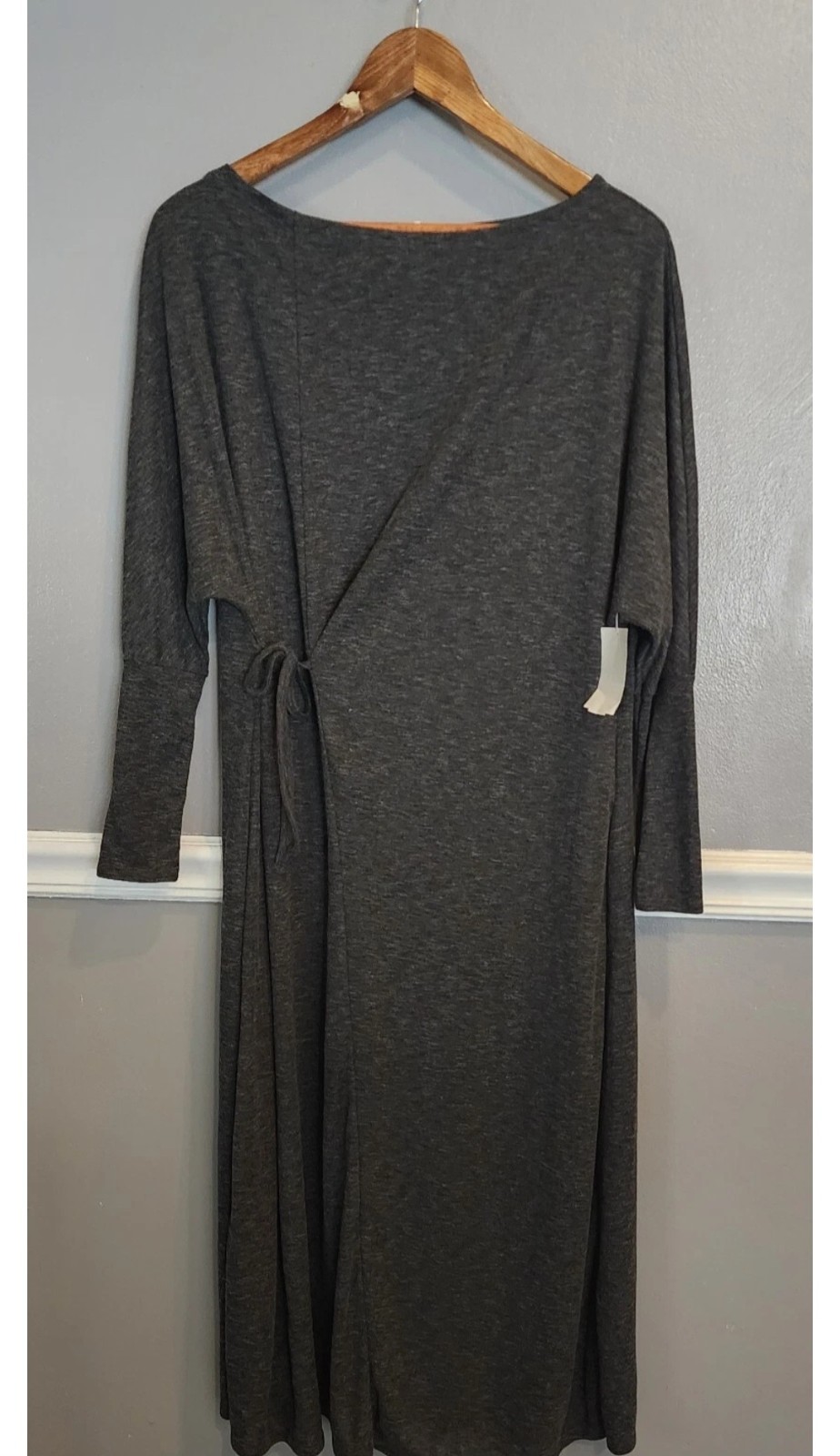 CASLON Women’s Long Sleeve Dress, Gray, Sz XXS