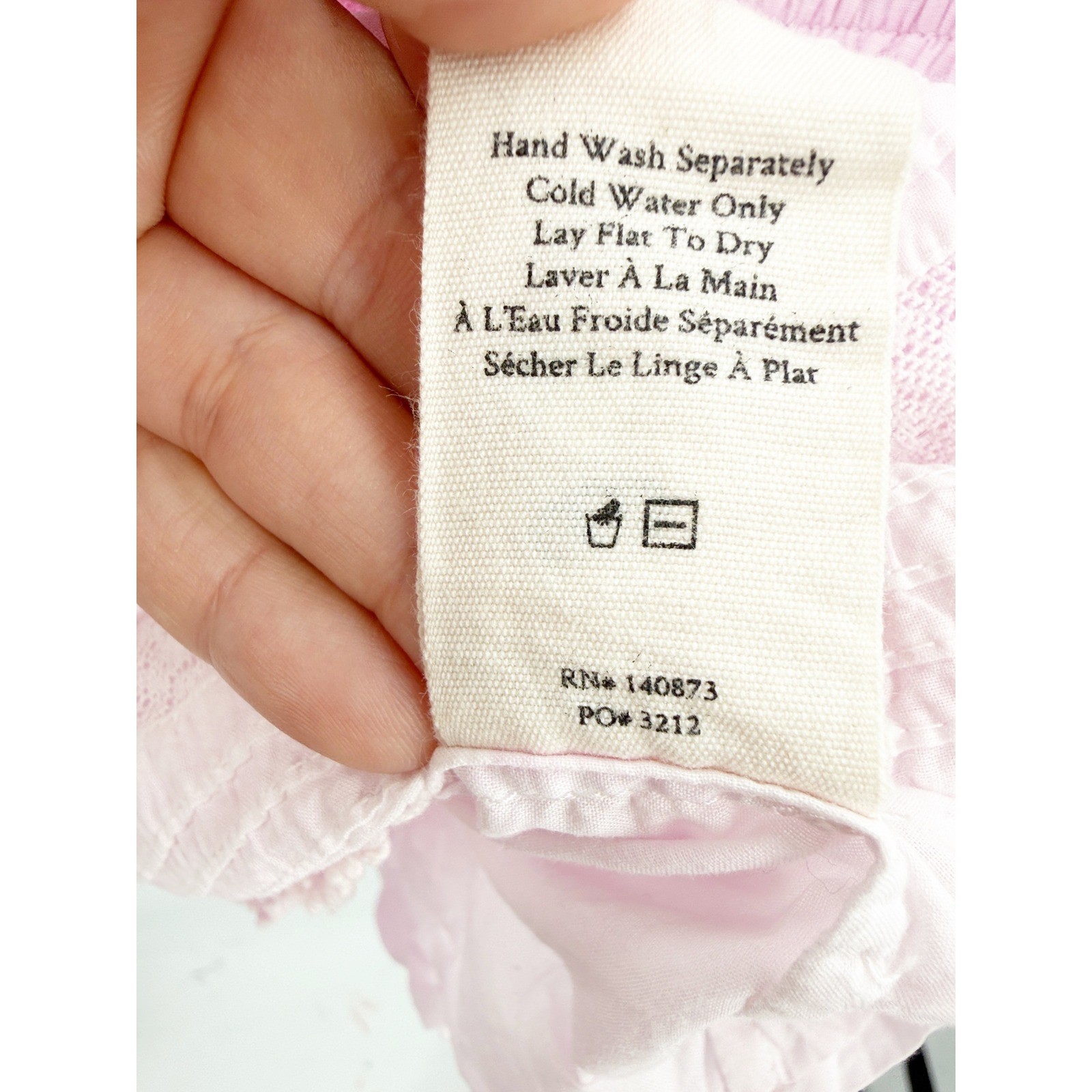 LoveShackFancy Liv Dress Peony Pink Cotton Ruffle Lace Mini XL