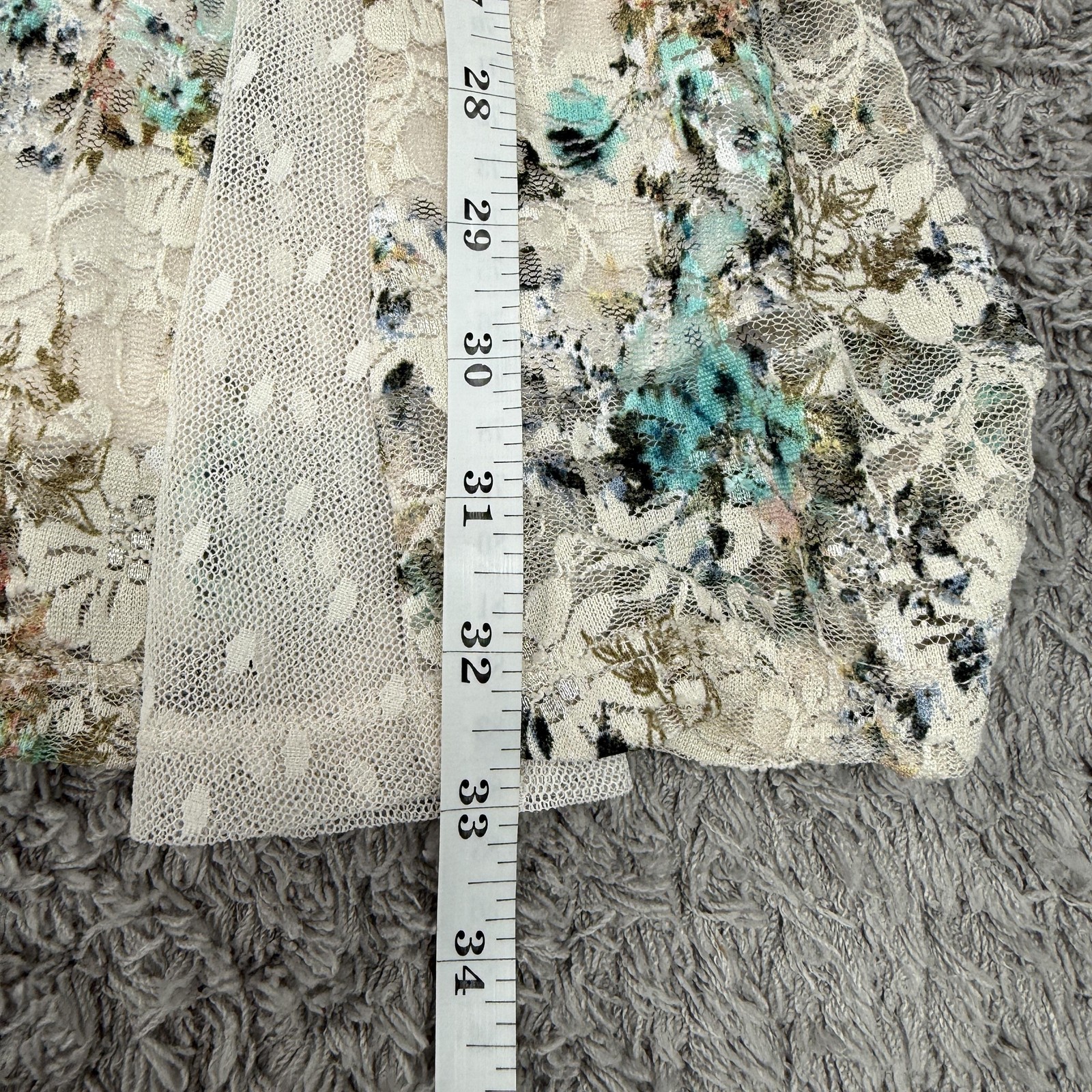 Disney Cinderella Dress Womens XS Multicolor Lace Floral Fit & Flare Princess