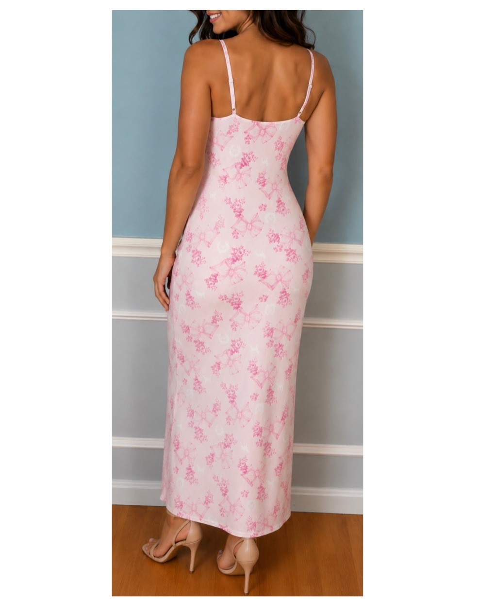 NWT LoveShackFancy x PINK Dress Bows Flowers Collab Summer New Size Medium