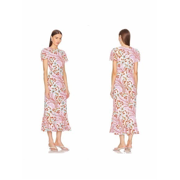 NWT Revolve RHODE Lulani Dress in Lago Vine Sz 10