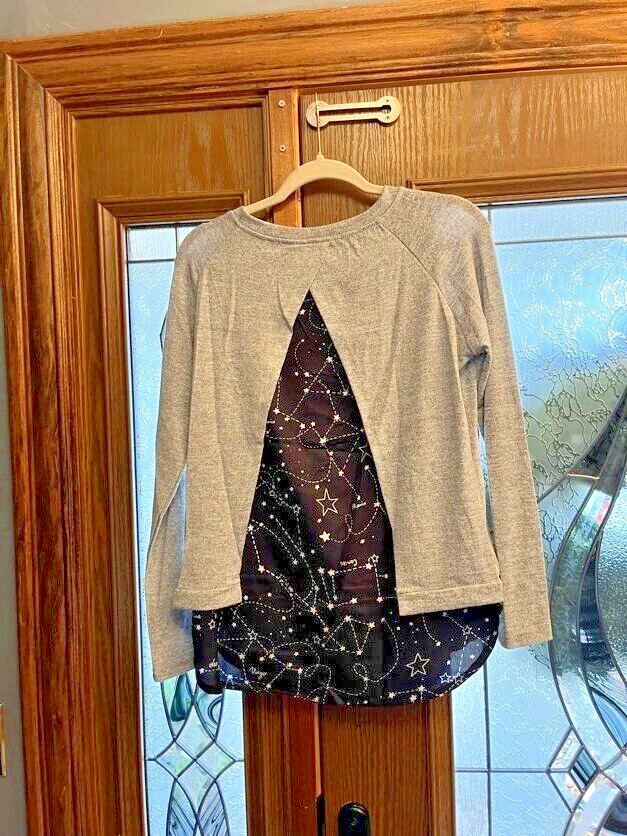 LA Soul CELESTIAL STARS PRINT SWEATER TOP
