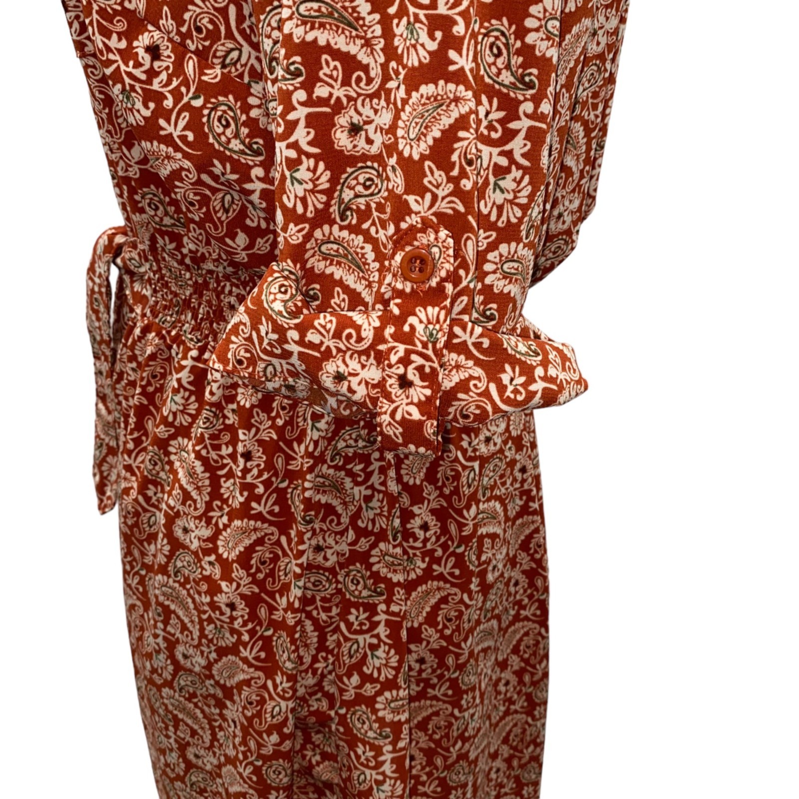 Millennium The Perfect Dress Large Roll Tab Sleeves Elastic Waist