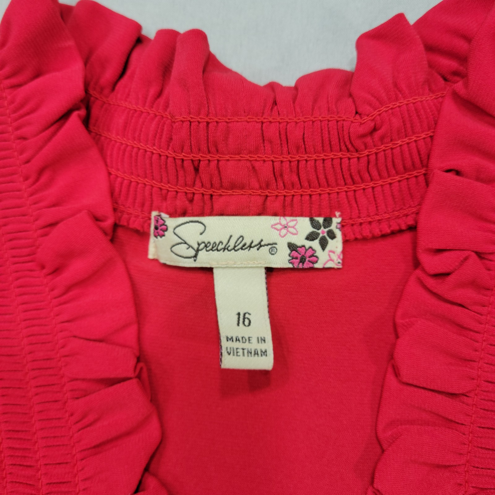 Speechless Coquette Ruffle Bolero Sequin Tiered Dress Size 16 Soft Romantic