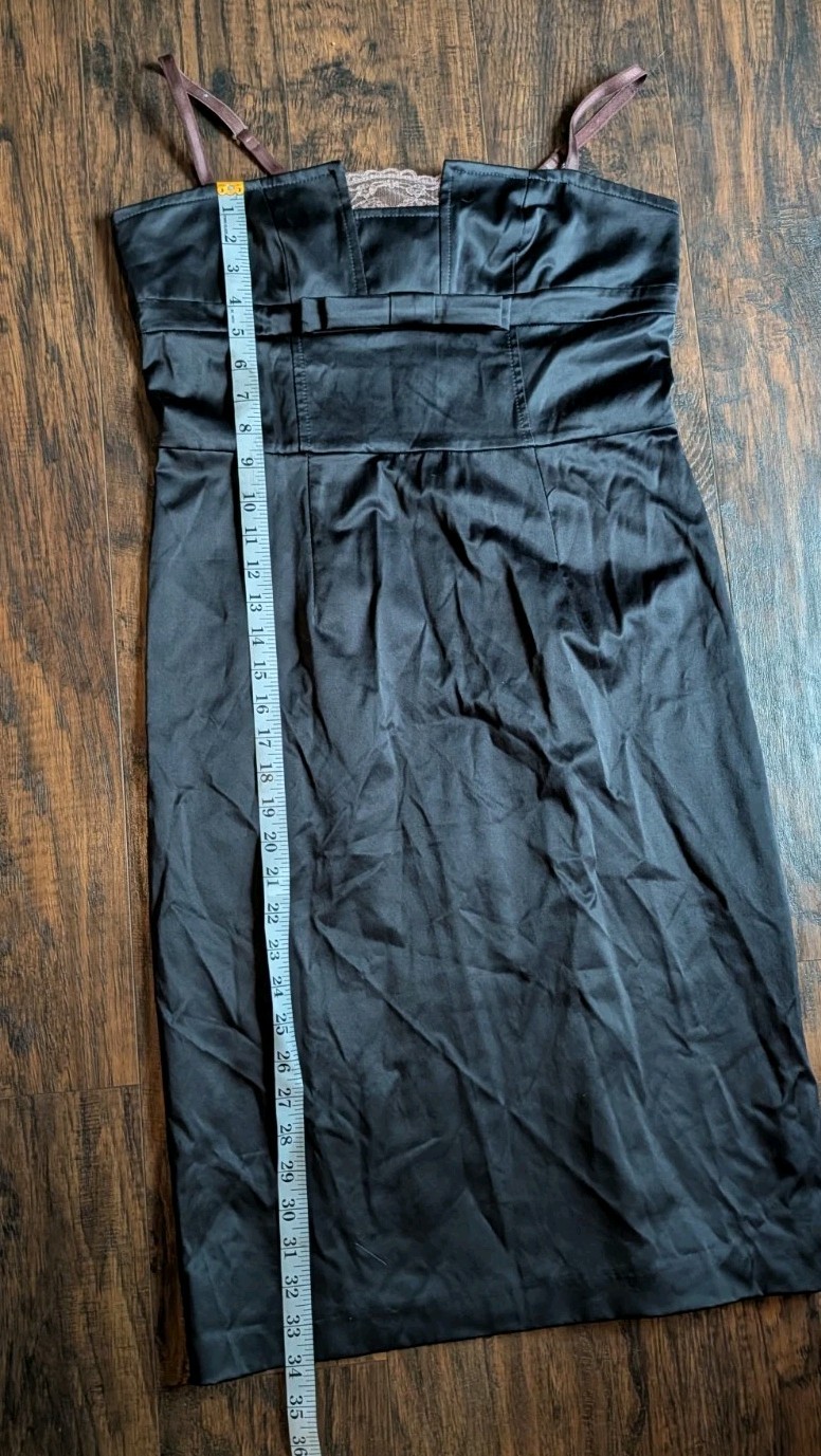 Teddy® S.p.a. Remini Italy Little Black Cocktail Abito Intero Dress, Size L