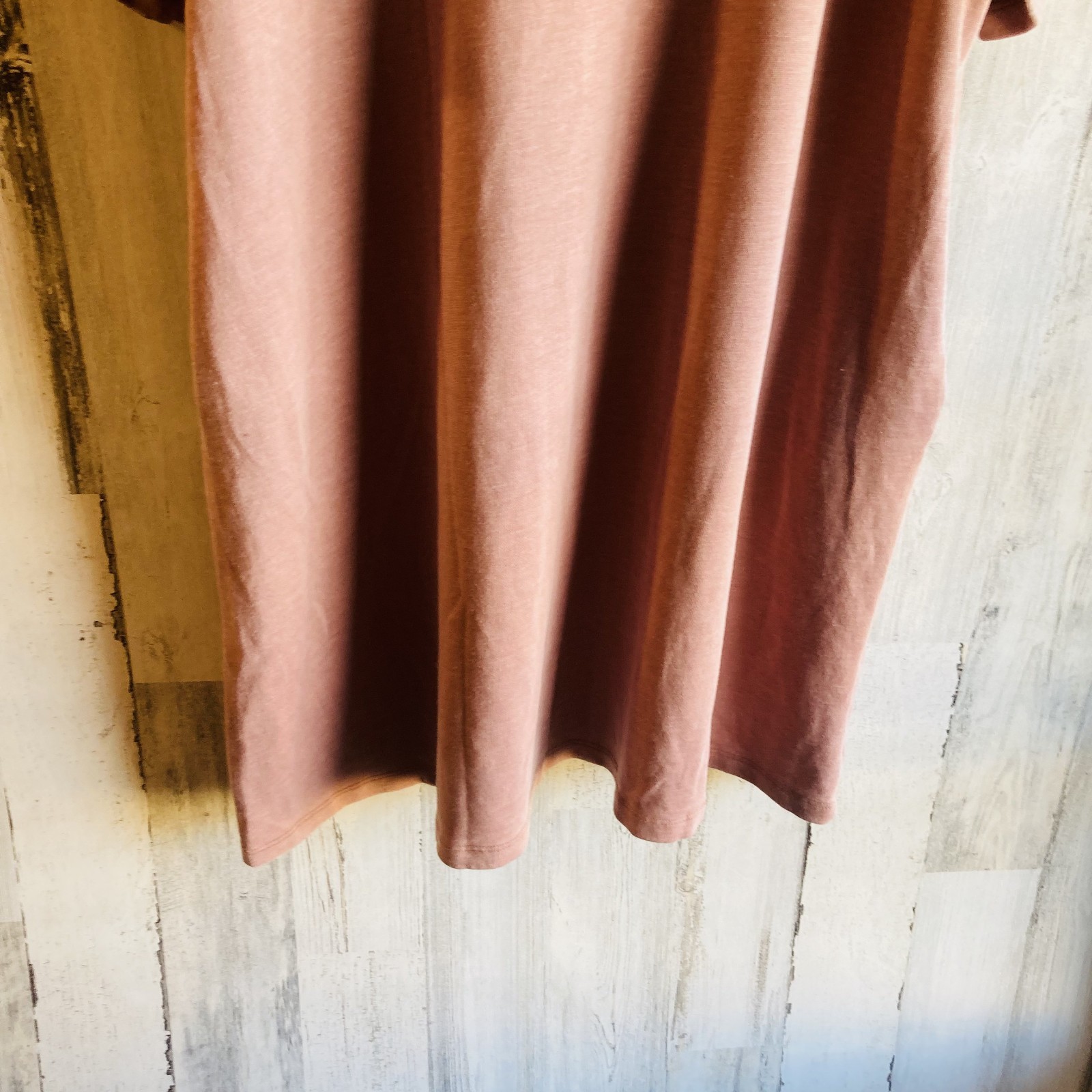 NWOT Free People FP Movement Sweatshirt Dress M Pink French Terry Swing Trapeze