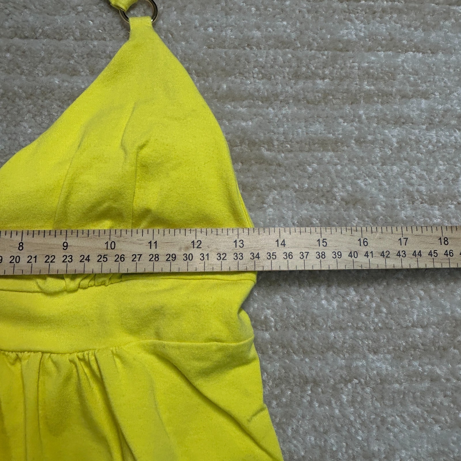 Moda International Womens Medium Yellow Halter Summer Casual Dress