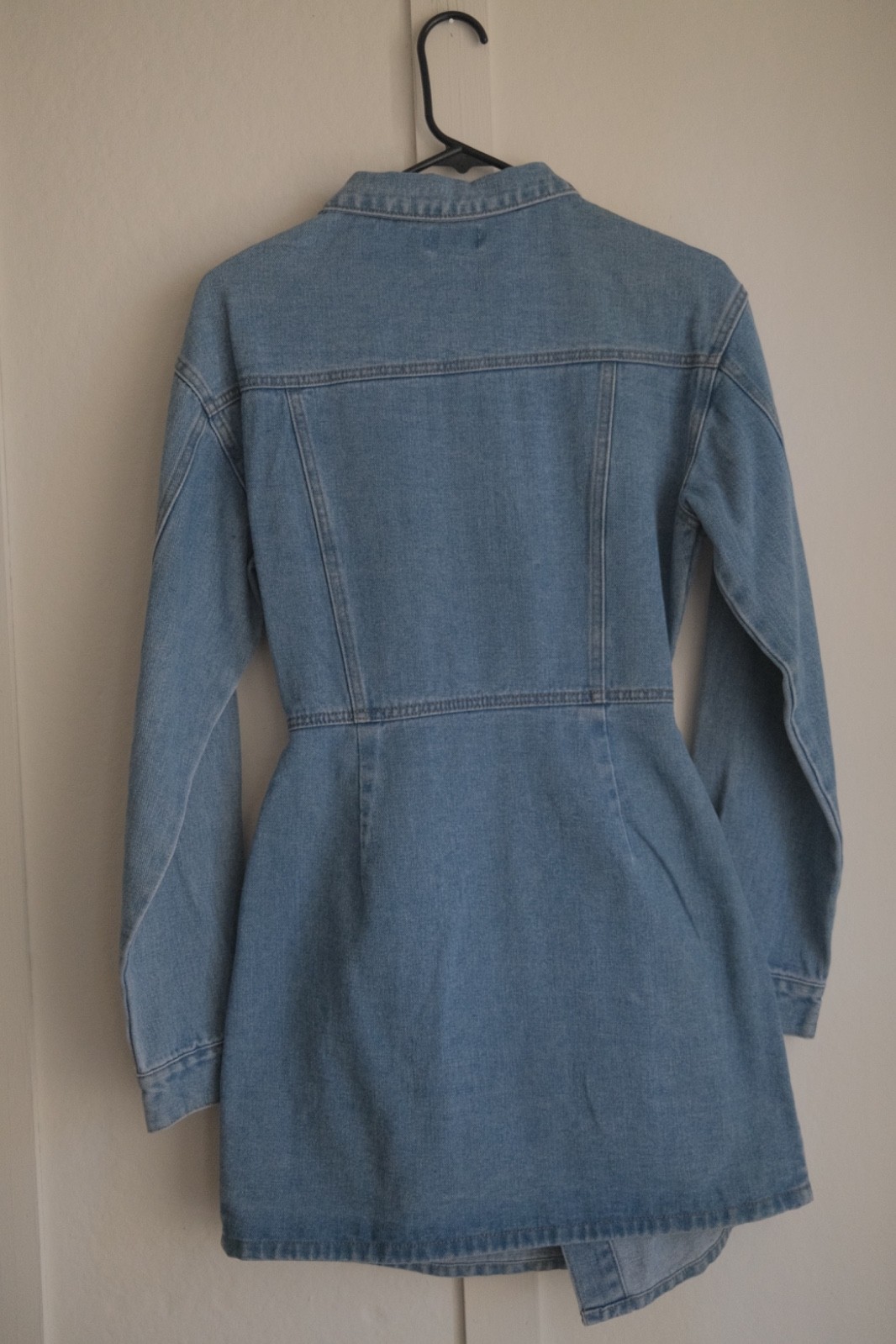 Superdown Mika Button Front Denim Dress in Mid Wash Blue Size S REVOLVE