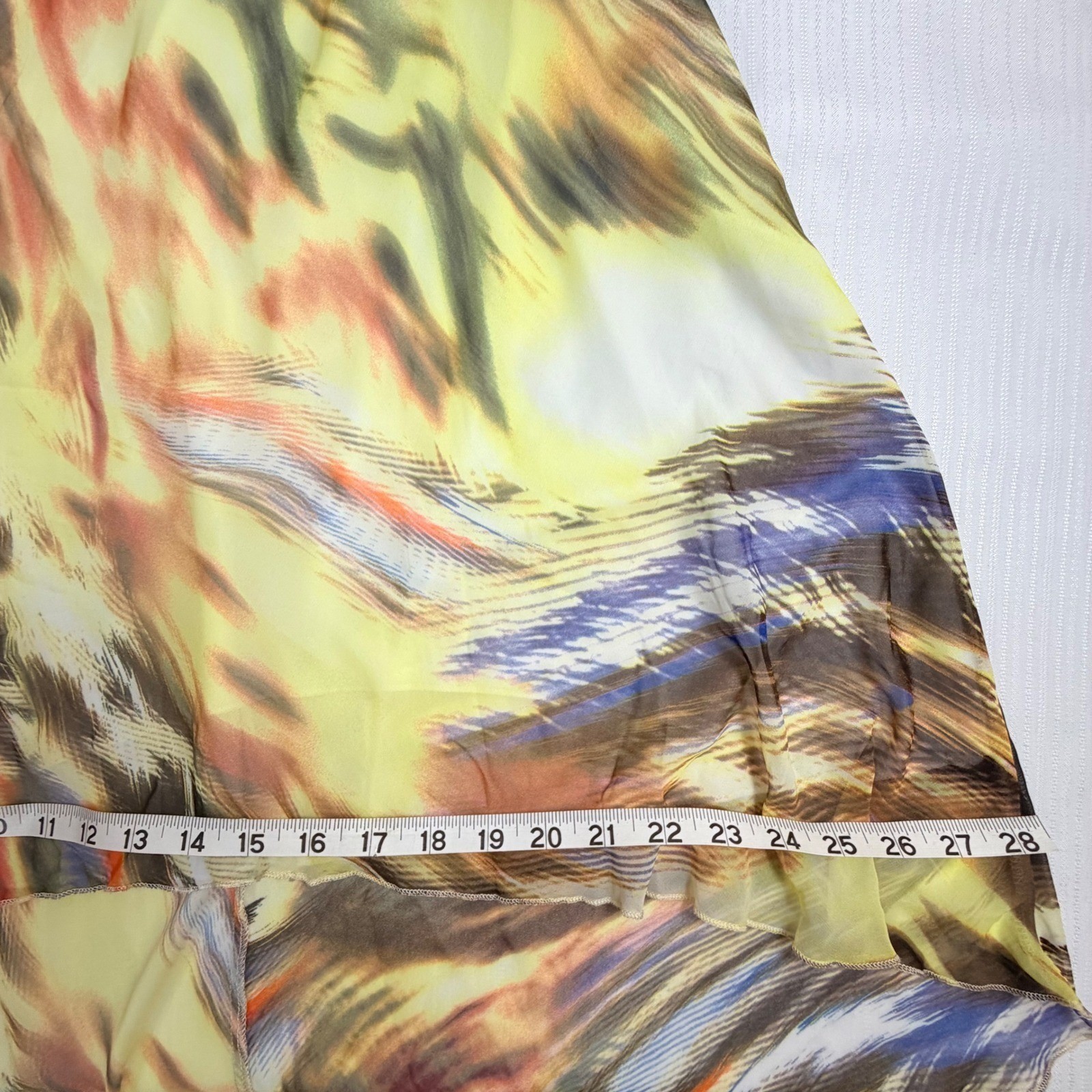 Y2K Speechless Halter Dress Large Handkerchief Hem Boho Tropical Vacation