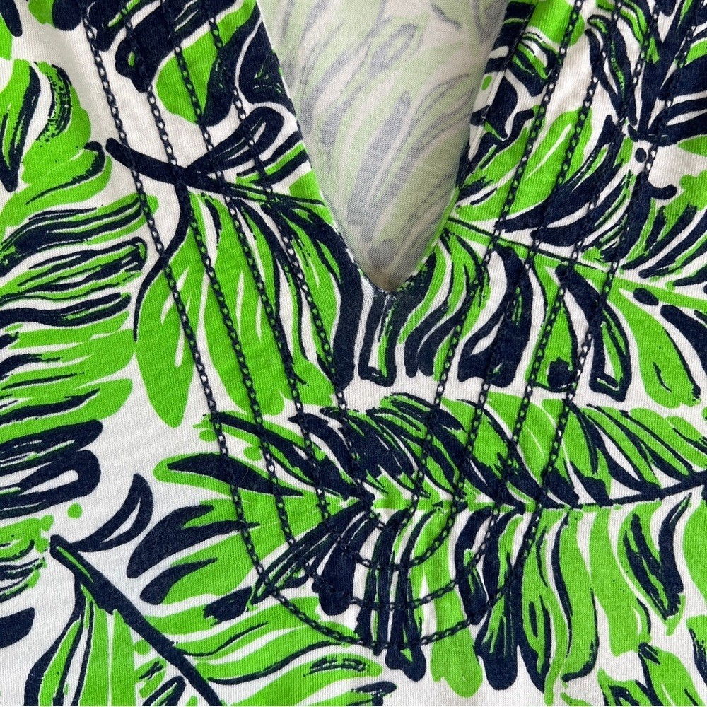 HIHO Palm Leaf Cap Sleeve Dress 🌴 Island Babe Vibes Size Small