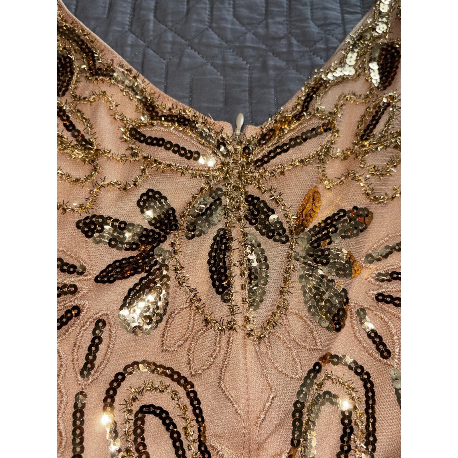 BABEYOND 1920’s Style Sequin/Embroidered Flapper Dress Sz M