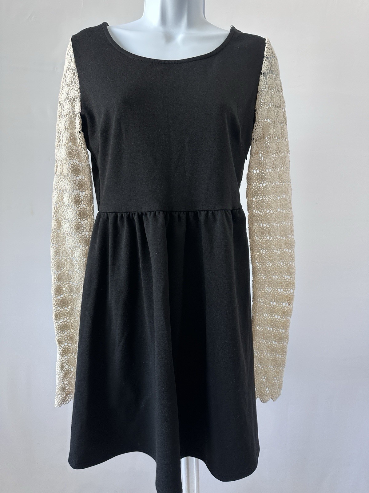 NWT! Black Skater Dress by Alythea, Junior’s Sz: M (b20) Party Cute Boho