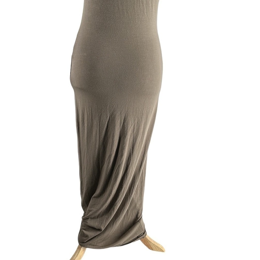 Aritzia Babaton Freddie Tank dress midi khaki green stretch lounge summer sz sm