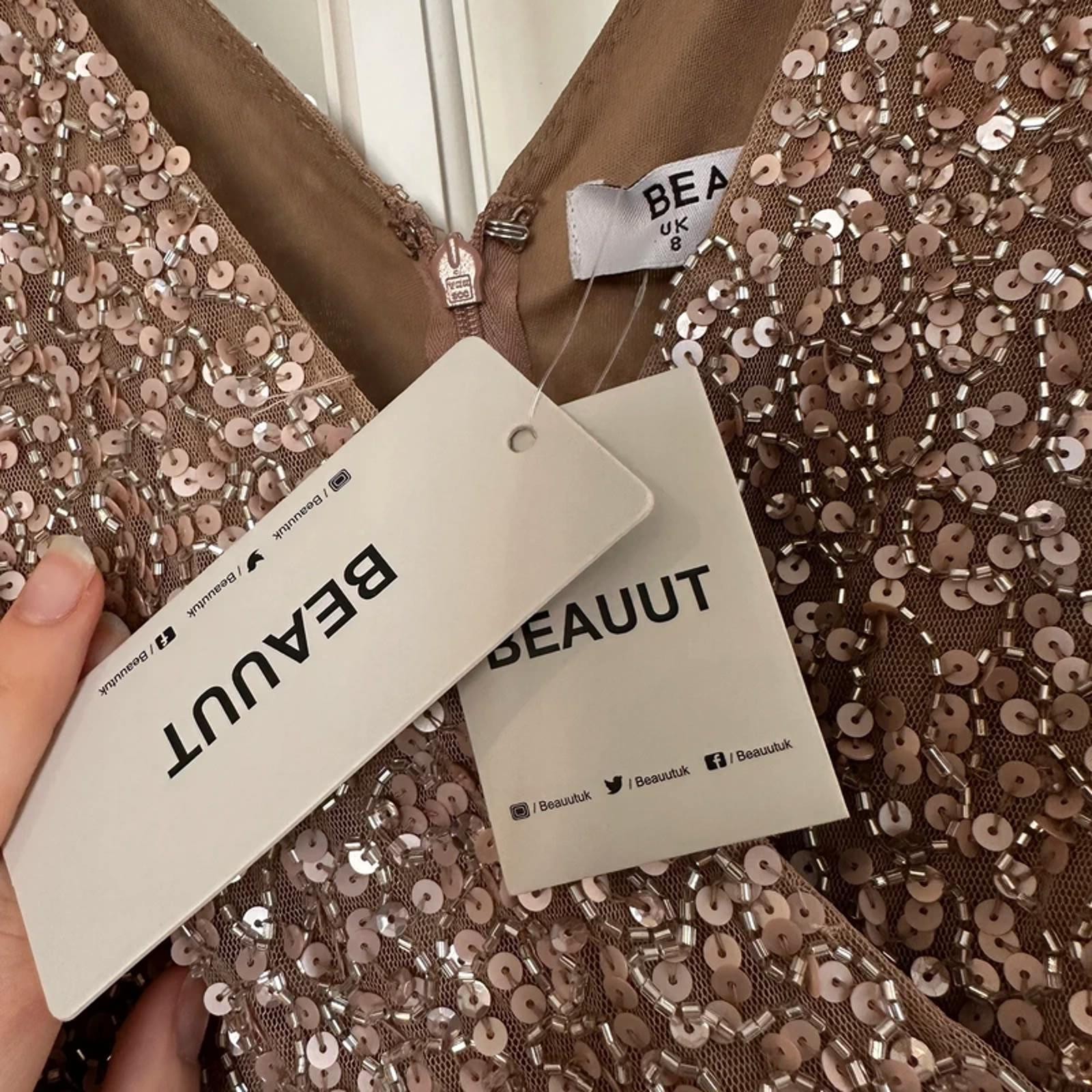 Beauut BNWT Tulle Sequin Bridesmaid Prom Dress