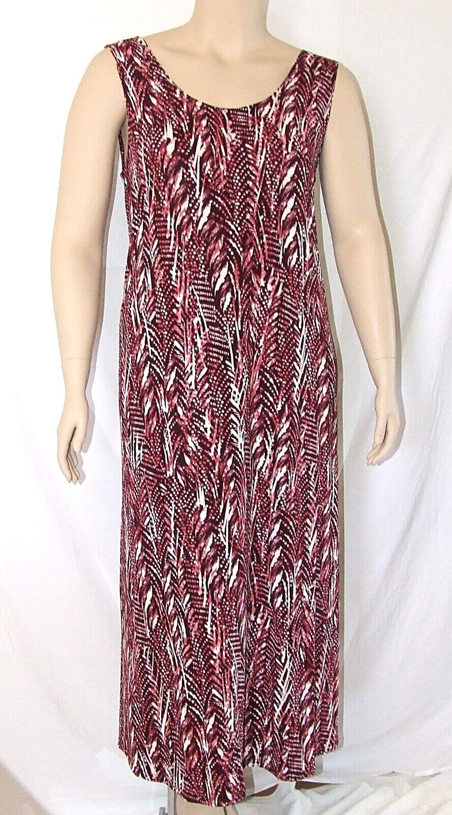 Travel Knit Dress, long A-Line Tank, Stretchy NO-IRON poly/span, #247