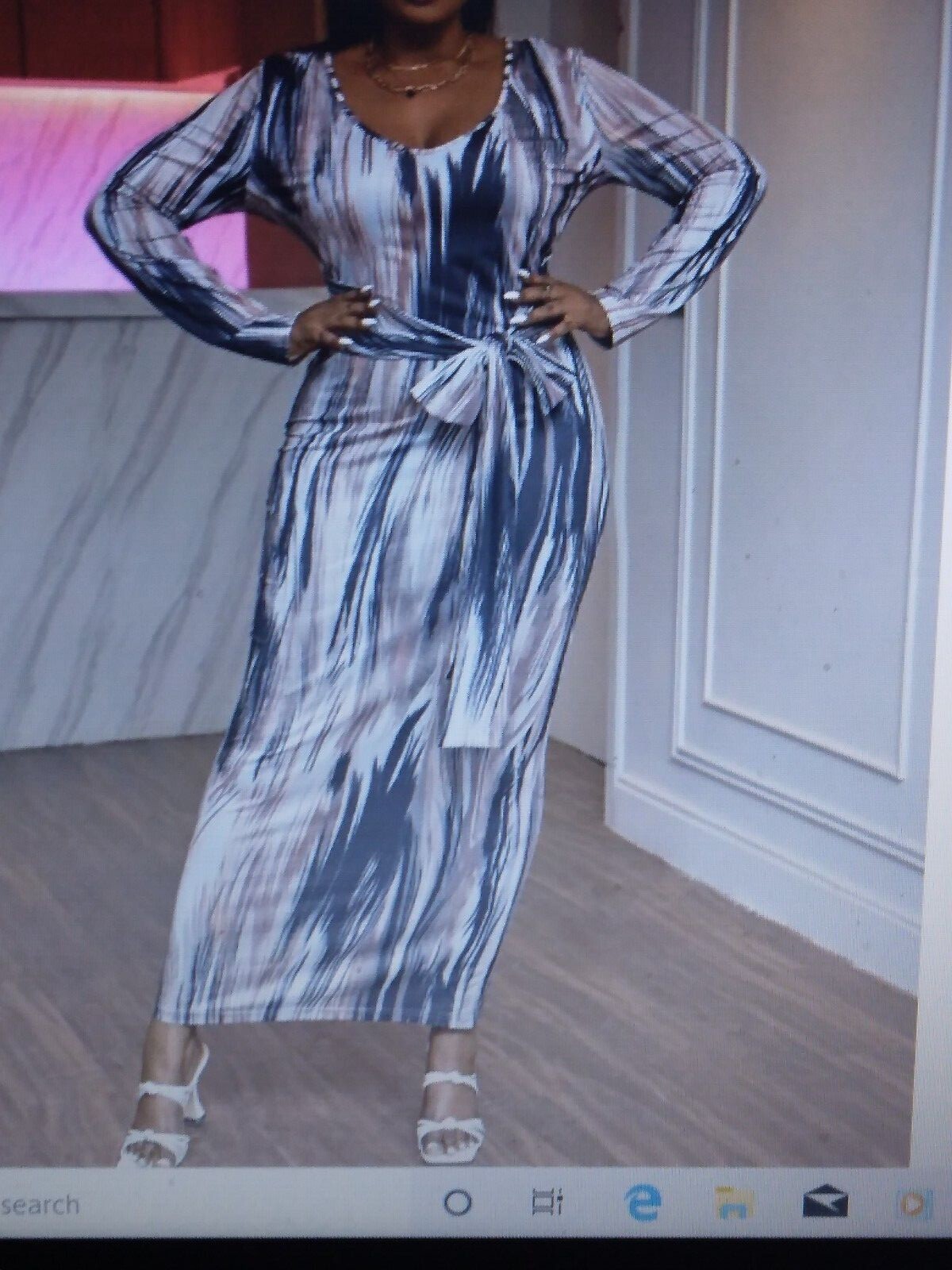 Tye Die  Dress  w/Slit Sides Sz 2XL NWOT