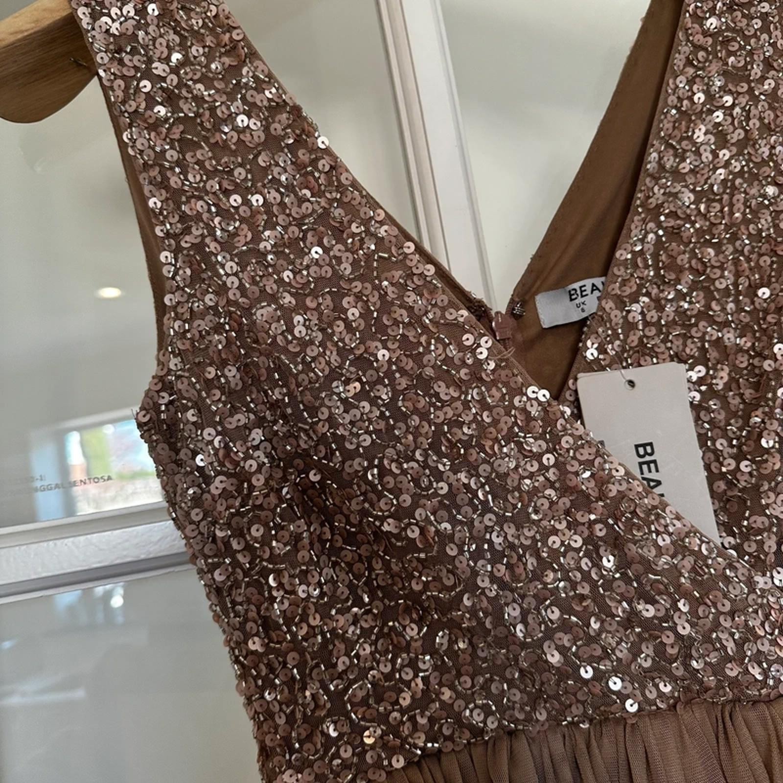 Beauut BNWT Tulle Sequin Bridesmaid Prom Dress