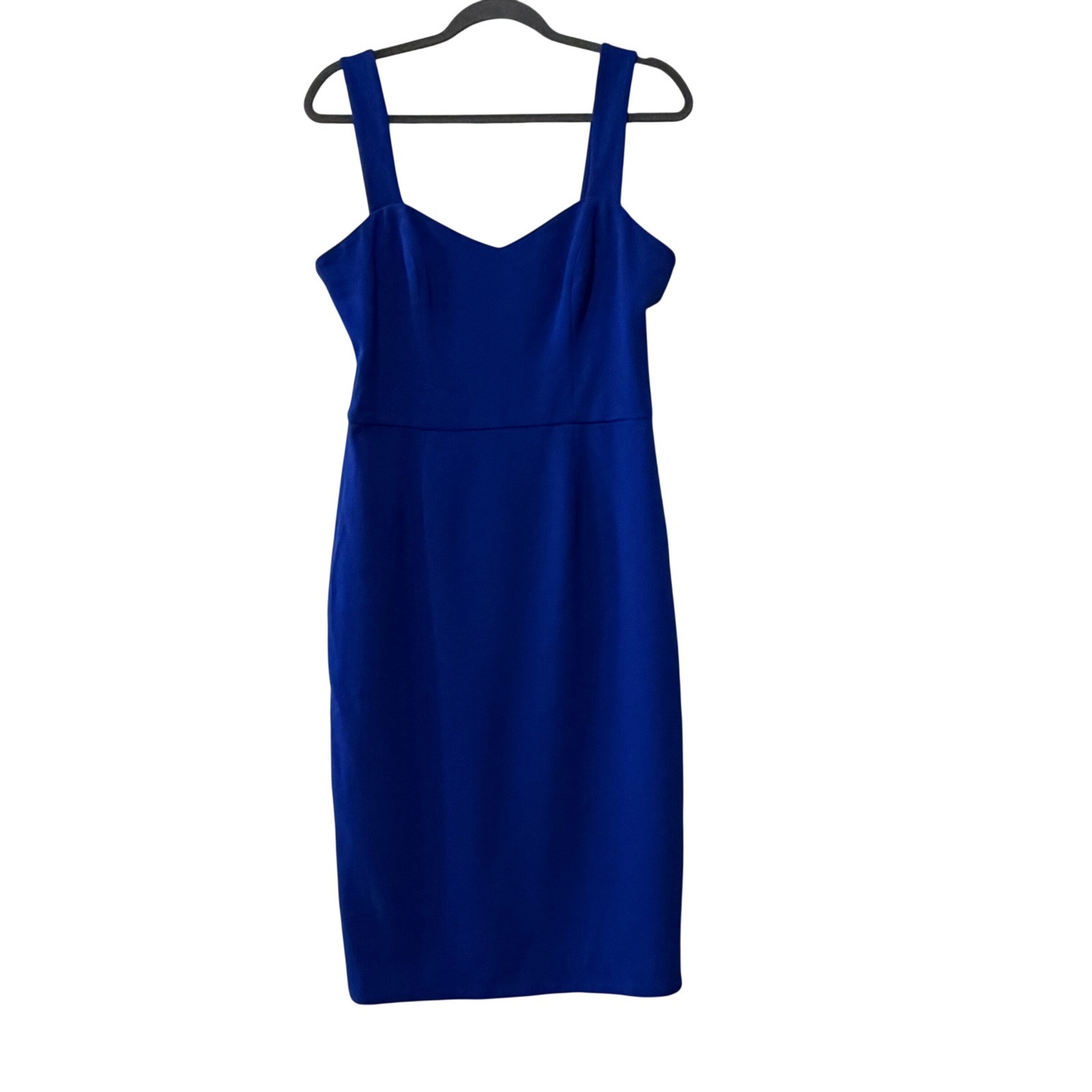 Dress The Population Nicole Sweetheart Sheath Dress Womens Large Electric Blue