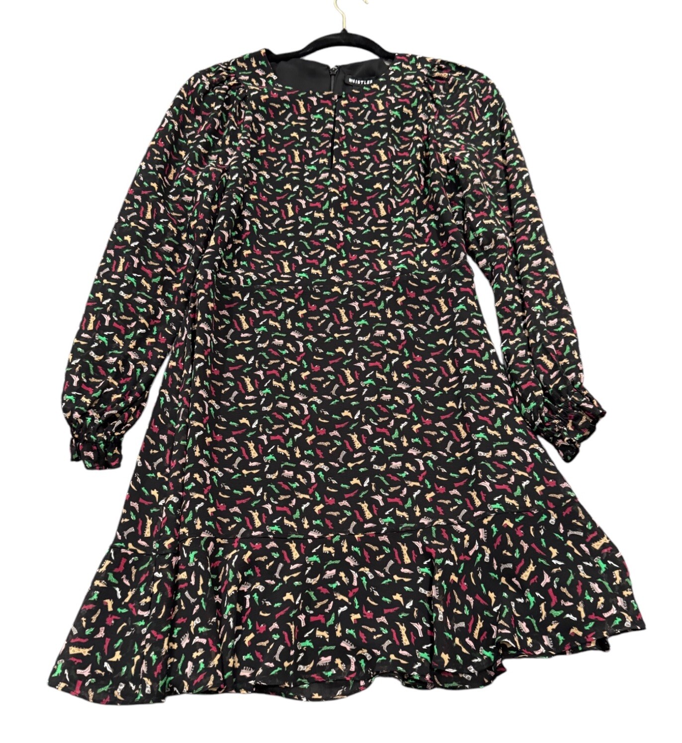 NEW Whistles Womens Shoe Print Dress Size US 6 NWT FREE Shipping