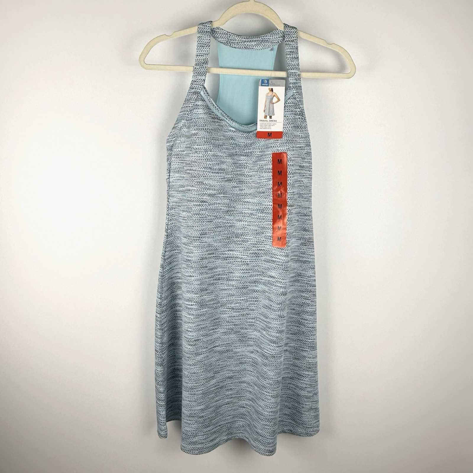 MPG Sport Mondetta Performance Gear Travel Dress M Mint Combo Pockets NEW