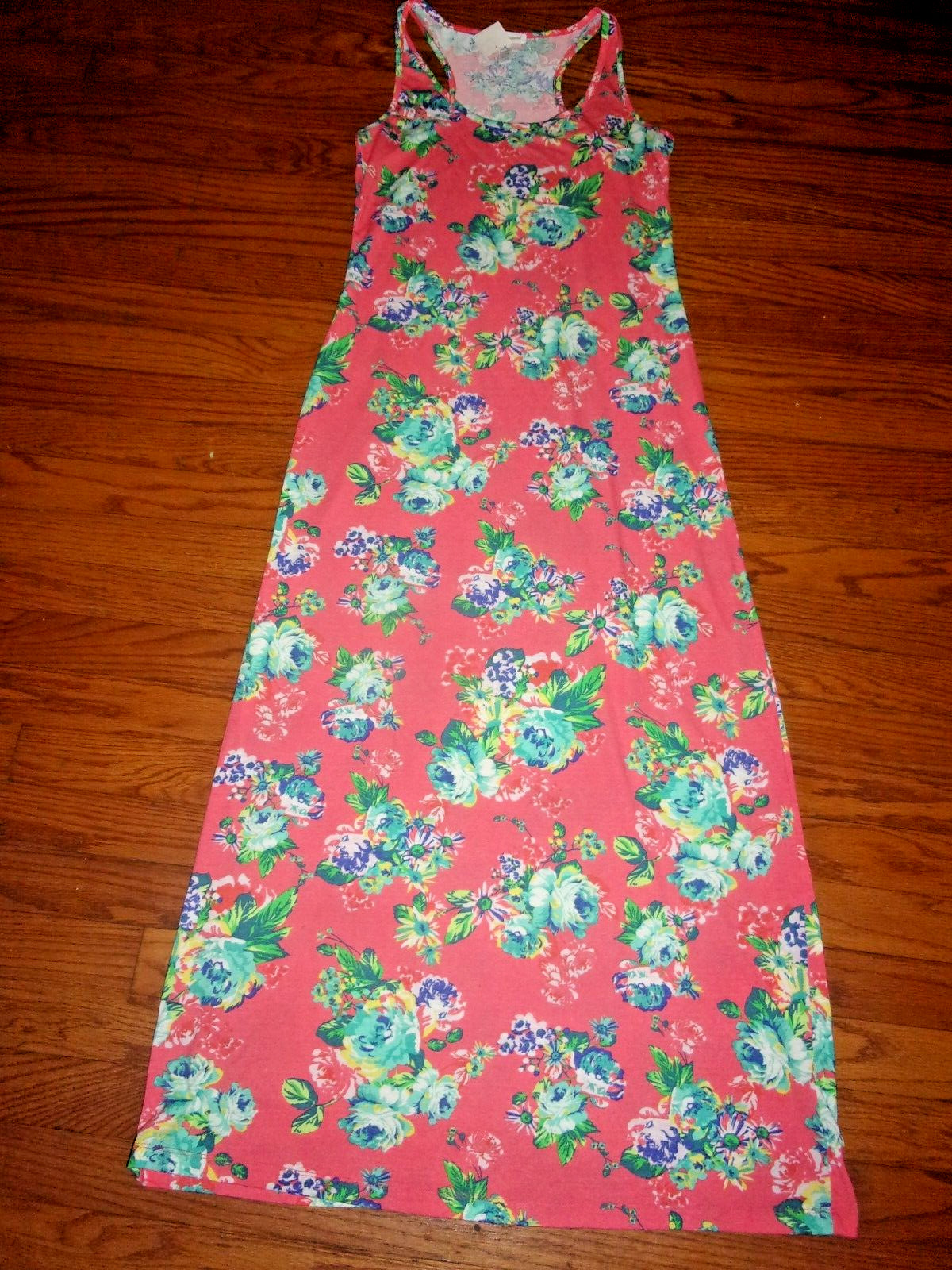 Ambiance Apparel Casual racerback maxi tank dress Junior M