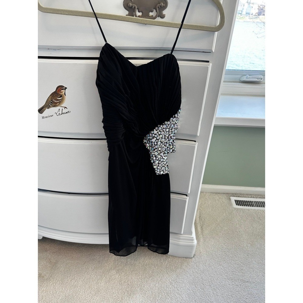 Morgan & Co Little black sparkle dress size 5-6 party cocktail wedding guest