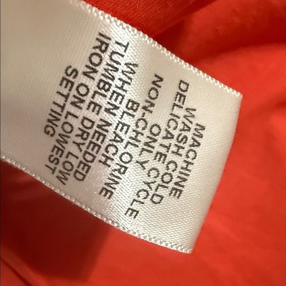 John Paul Richard orange Mini Dress women XL linen Brown Collar shift casual Y2K