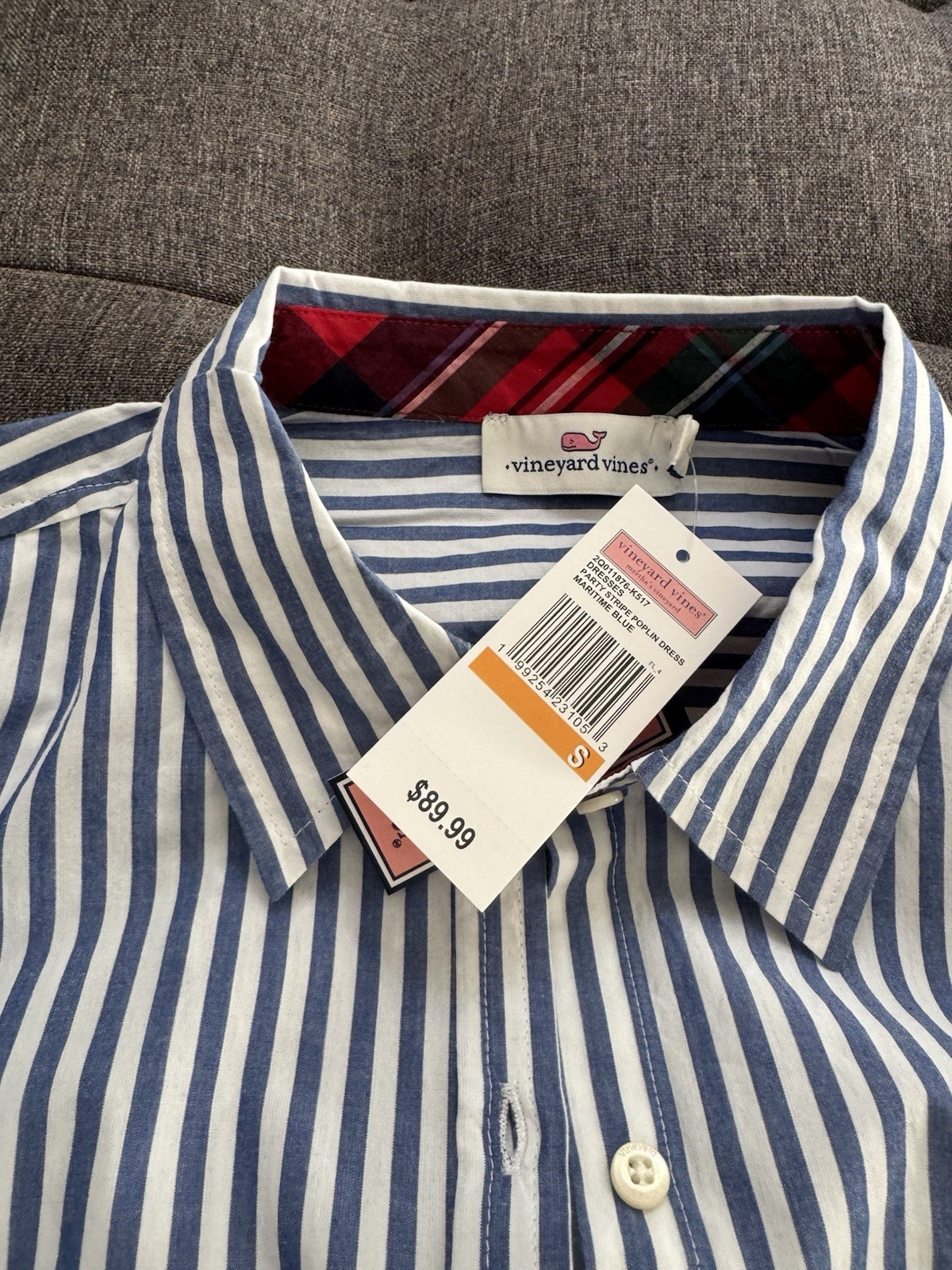NWT Vineyard Vines Women’s Party Stripe Poplin Dress Small