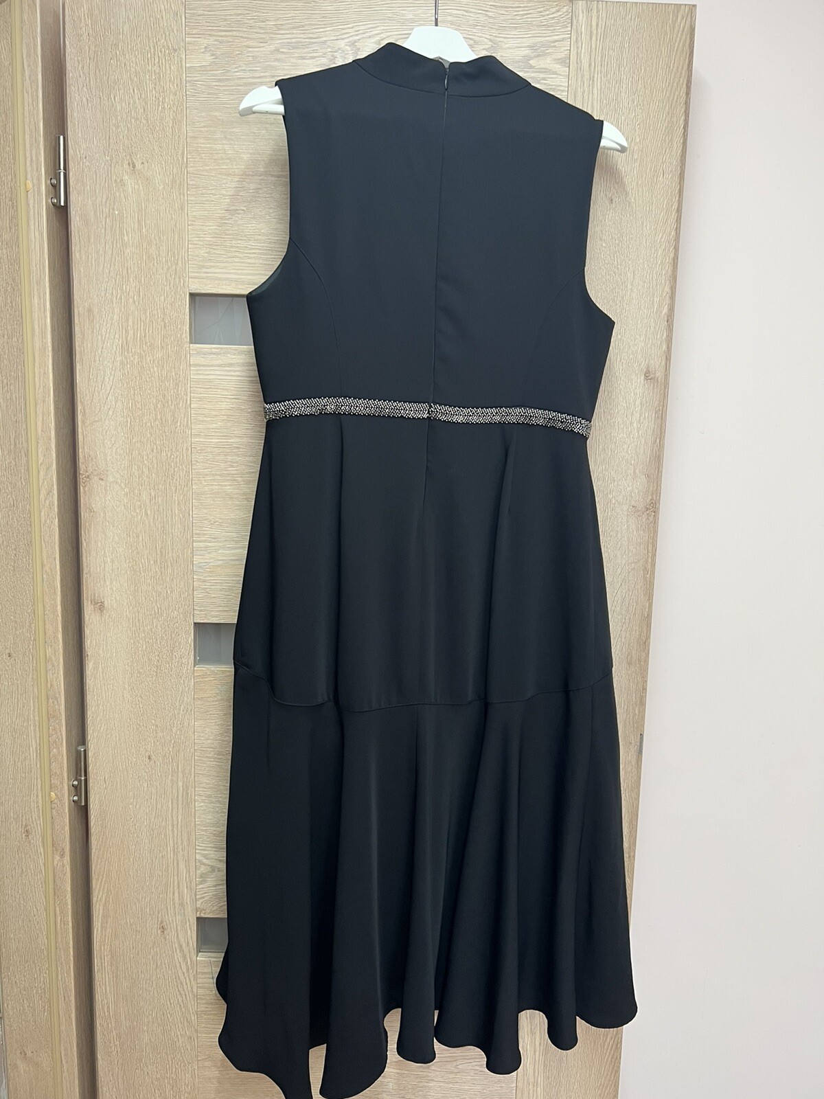 Karen Millen Petite Soft Tailored Embellished Dress BLACK 12