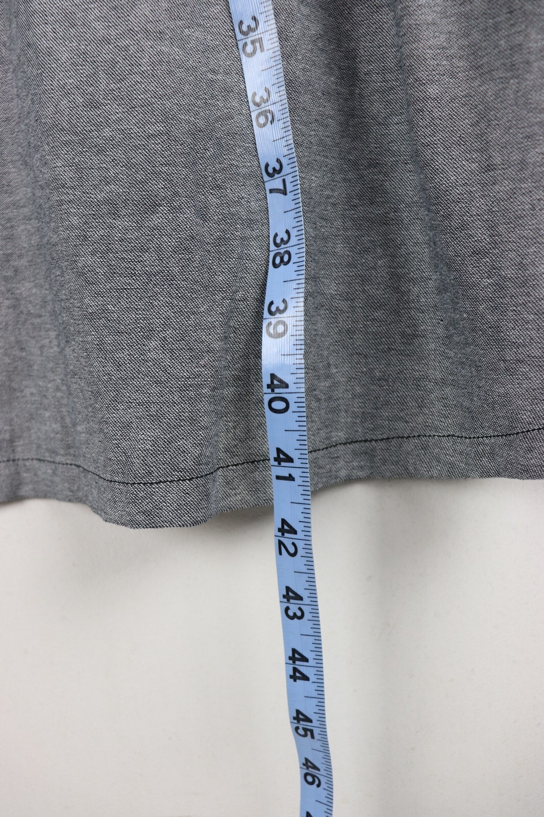 Taillessime La Redoute Creation Dress Sz 32W Plus Gray Short Sleeve Button