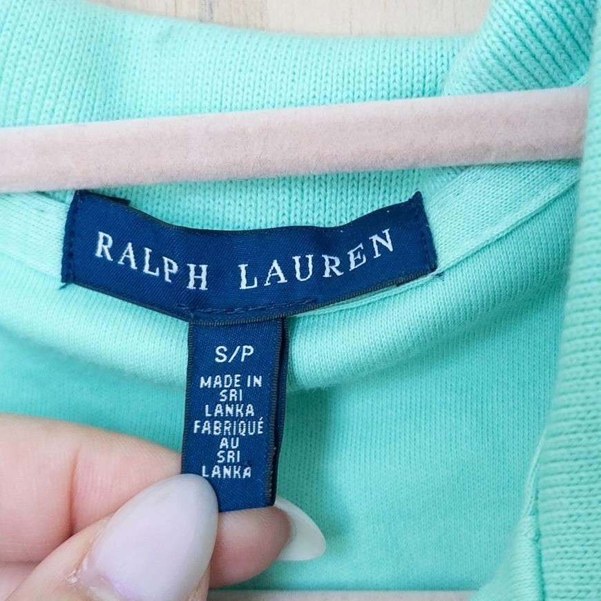 Ralph Lauren Polo Dress Small Mint Green Short Sleeve Cotton Preppy Old Money