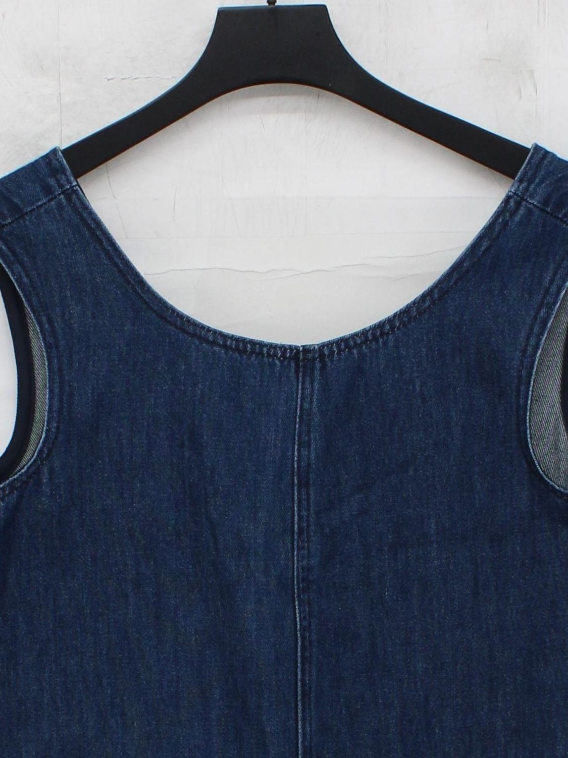 SEASALT CORNWALL Pinafore/Dungaree Mini Dress UK10 in Blue