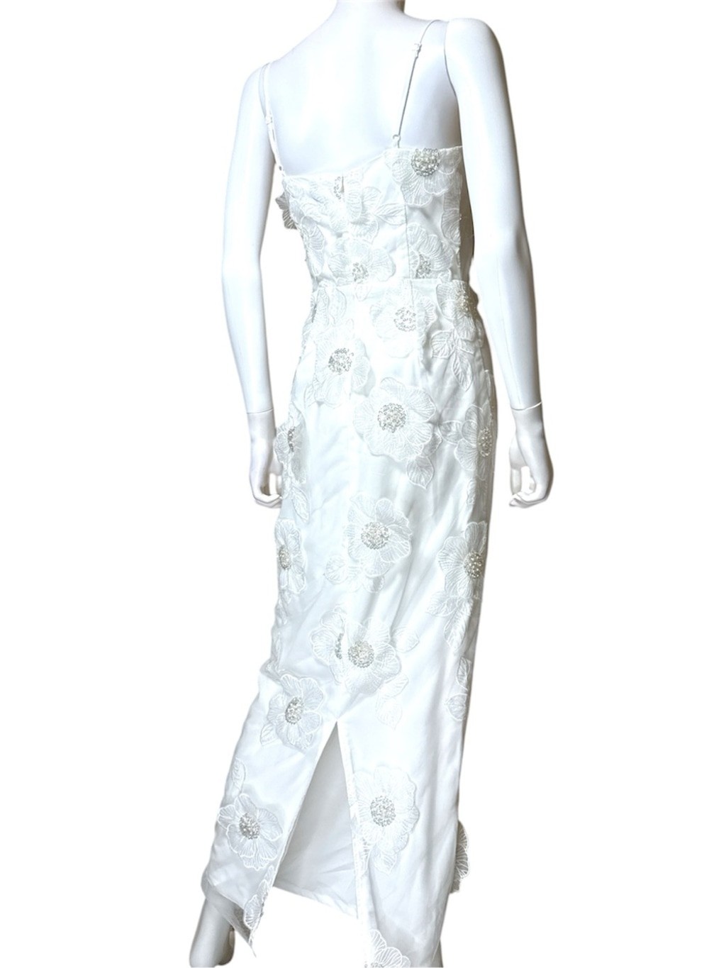 NWT $448 ELLIATT Dahlia Midi Dress With 3d Floral Applique Small