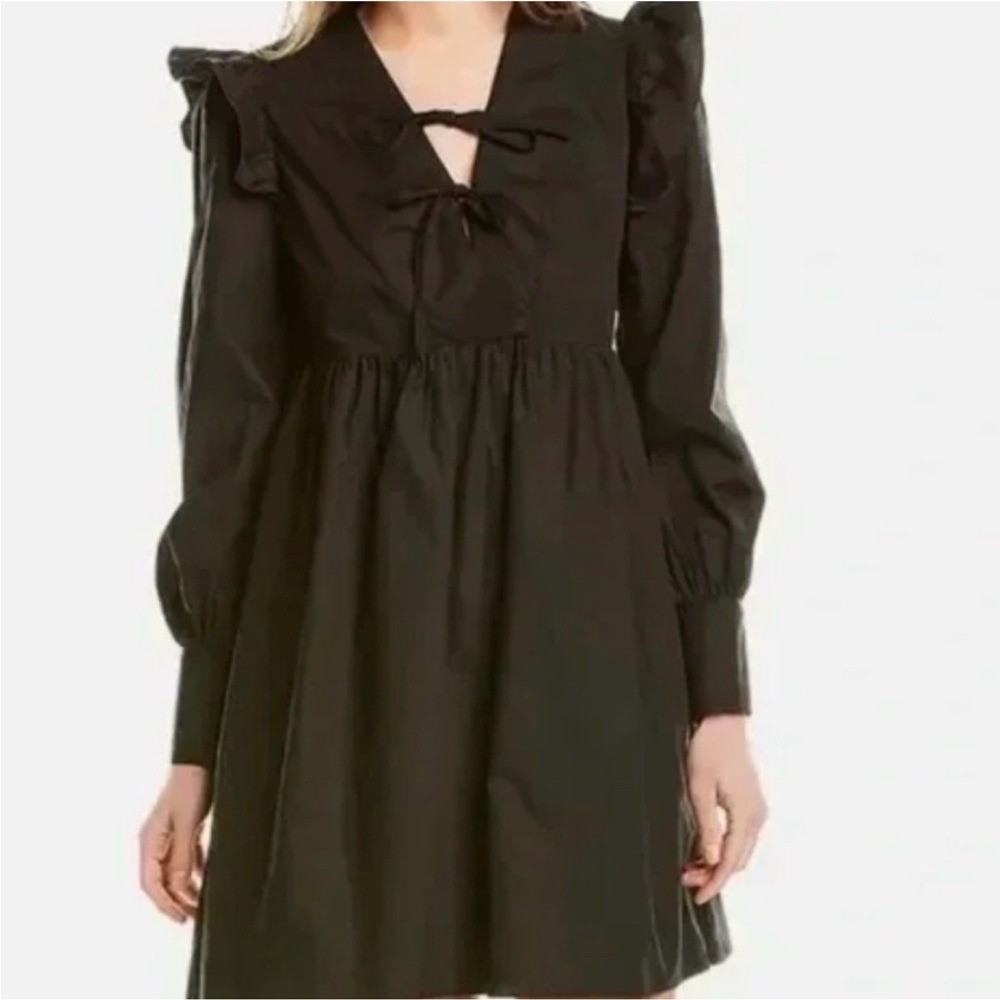 Stellah cotton dress large black