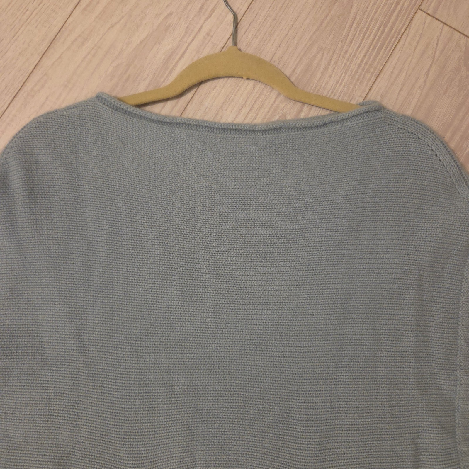 Marilyn Moore Cashmere Blend Mini Sweater Dress Sleeveless Size Small Pale Blue