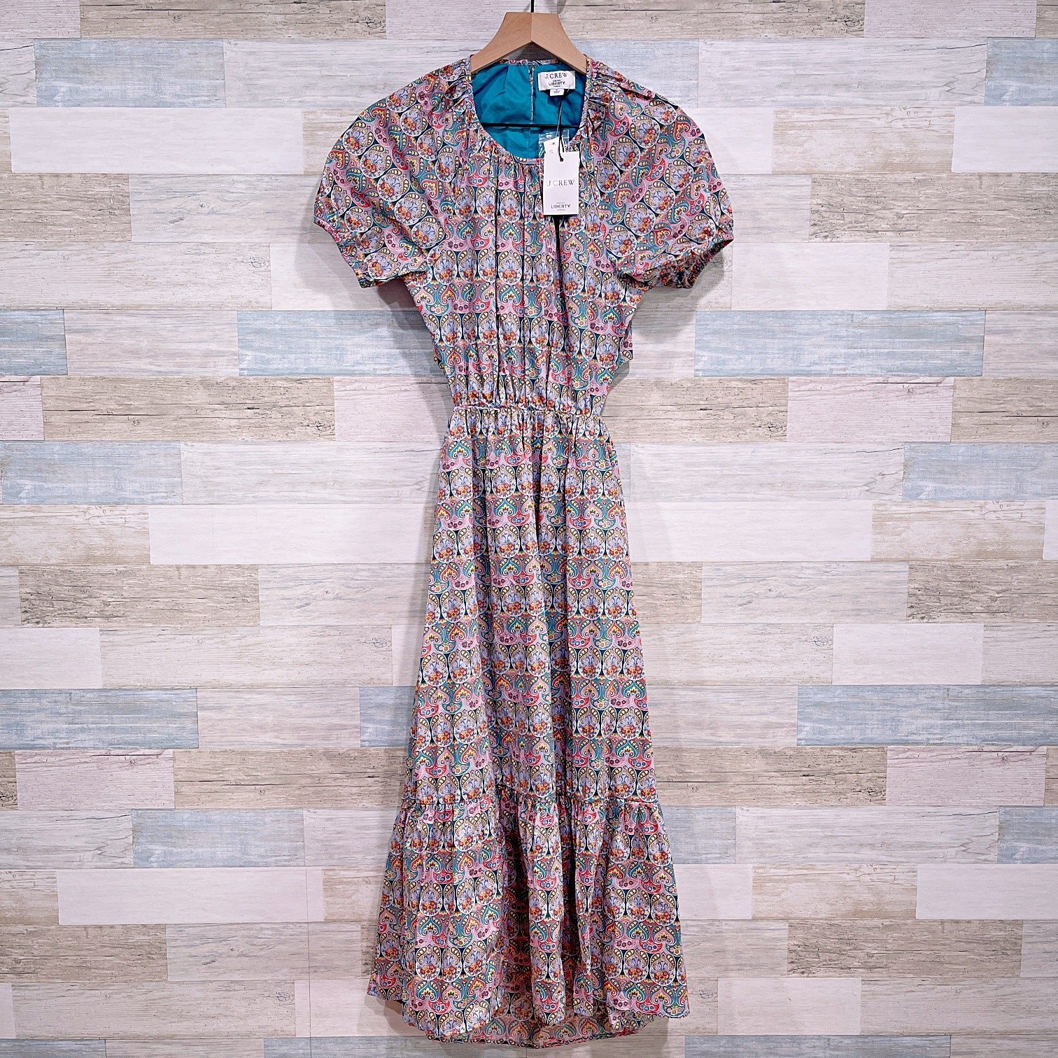 J Crew Side Cutout Organic Cotton Dress Liberty Giorgia Duke Fabric Womens 0
