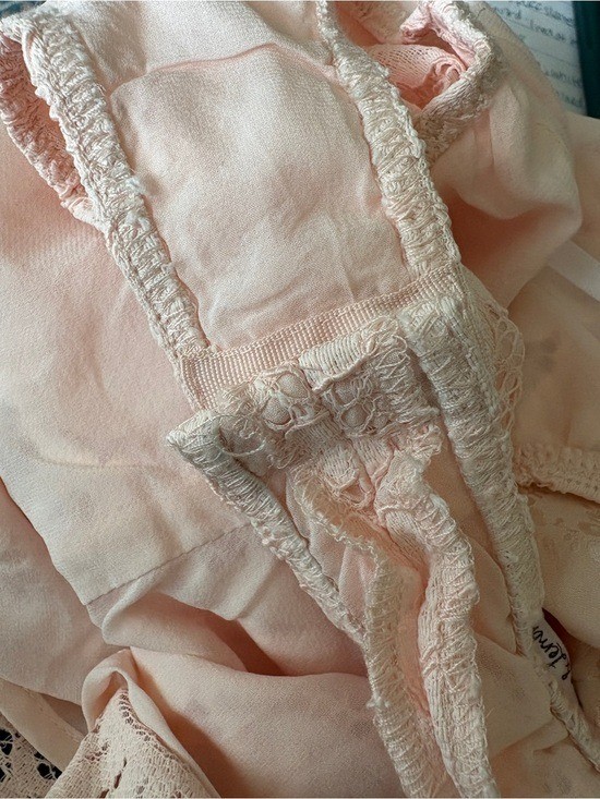 $589 NWT For Love And Lemons “Karissa” Maxi Gown in Peach Sz 2