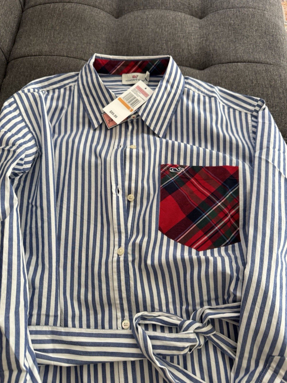 NWT Vineyard Vines Women’s Party Stripe Poplin Dress Small