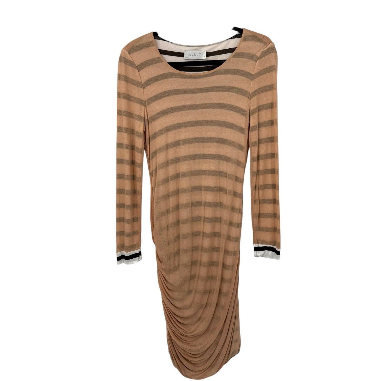 A.L.C. Reversible Stripe Baxter Jersey Dress Small Bodycon Sexy Statement