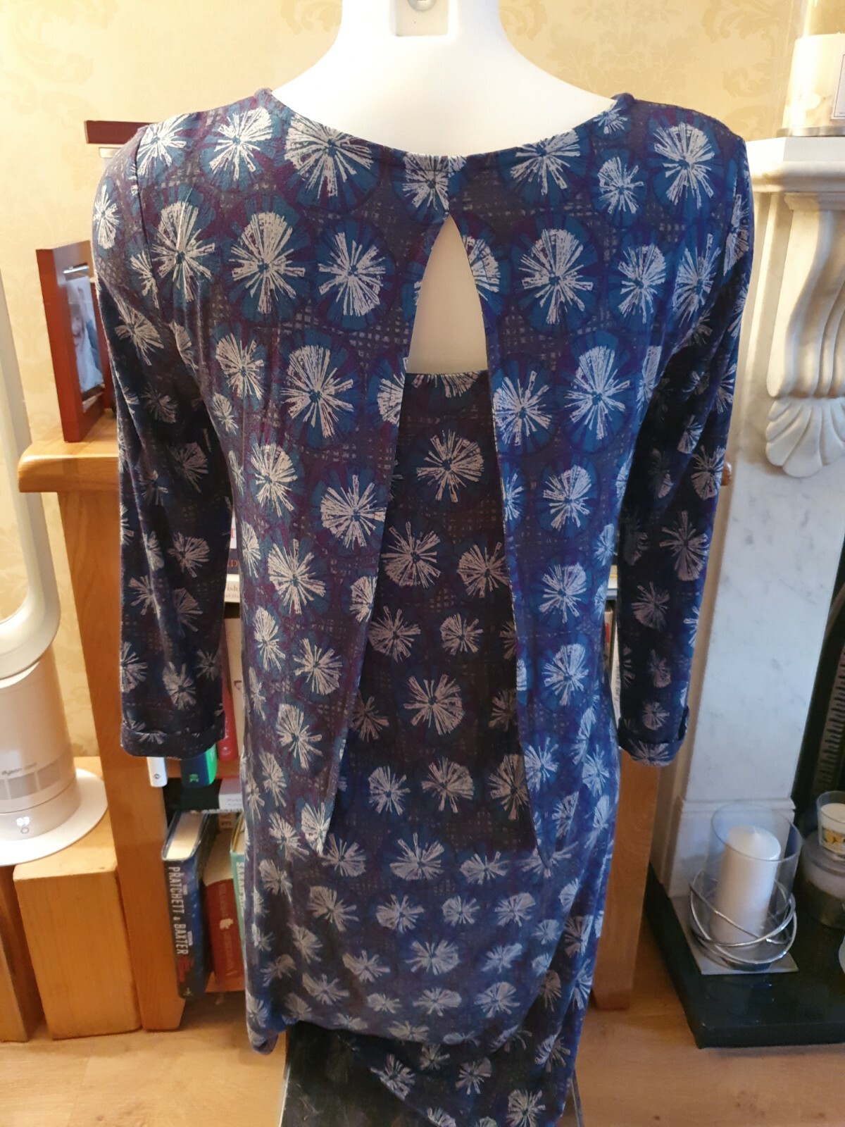 ●WHITE STUFF●Purple/Green~Double Layer~Soft Jersey Dress~UK 8~BNWOT